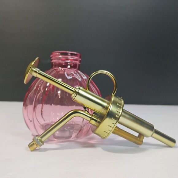 Plant Watering Pot Spray Glass Bottle Sprayer Kettle Flower Mister Pink & Gold - Picture 11 of 12